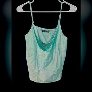 Nasty Gal Loose Teal Crop-top | Size 2